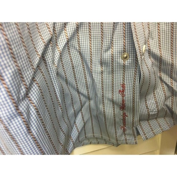 ROBERT GRAHAM EST.01 MENS SHIRT 41/16 BLUE CHECK EUC LONG SLEEVE 100% COTTON - Picture 6 of 10